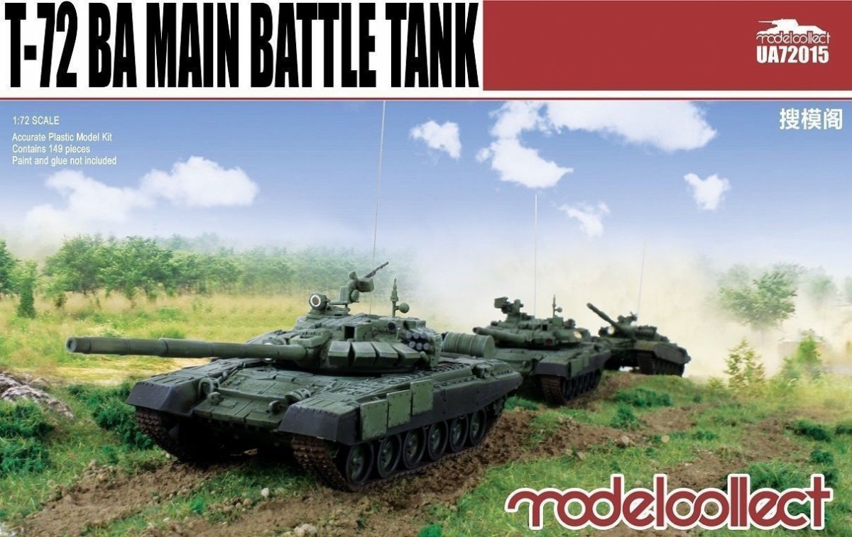 Modelcollect UA72015 Char de combat principal russe T-72BA 1/72