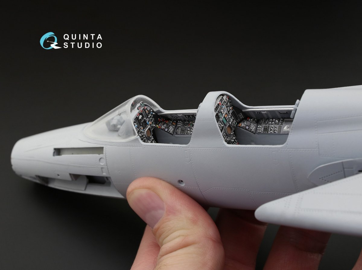 Intérieur imprimé en 3D et coloré sur papier décalcomanie Quinta Studio QD48073 F-105G (pour kit HobbyBoss) 1/48 – image 7
