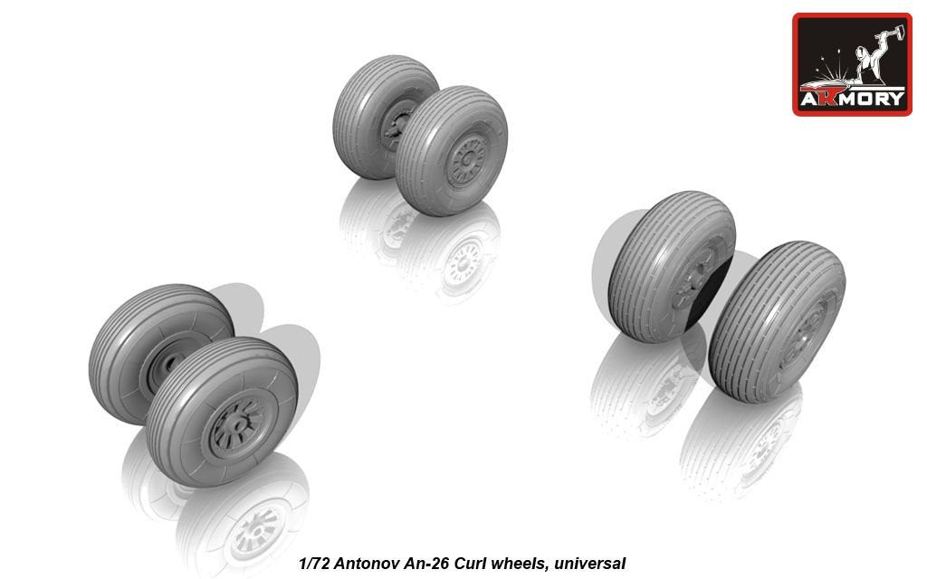 Armory Models AW72029 Antonov An-26 Roues à effet de spirale 1/72 – immagine 2