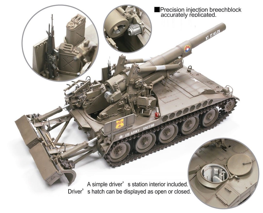 AFV Club 35337 ROCA M110A2 Obusier de 203 mm 1/35  – immagine 3