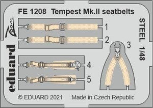 Ceintures de sécurité Eduard FE1208 Tempest Mk.II en acier EDUARD 1/48