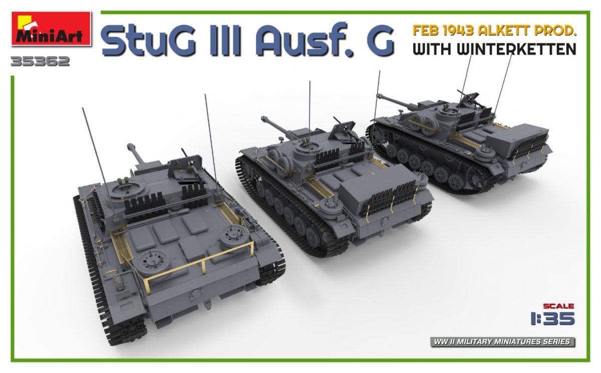 Mini Art 35362 StuG III Ausf. G FÉVRIER 1943 ALKETT PROD. AVEC KETTEN D&amp;#39;HIVER 1/35  – image 6