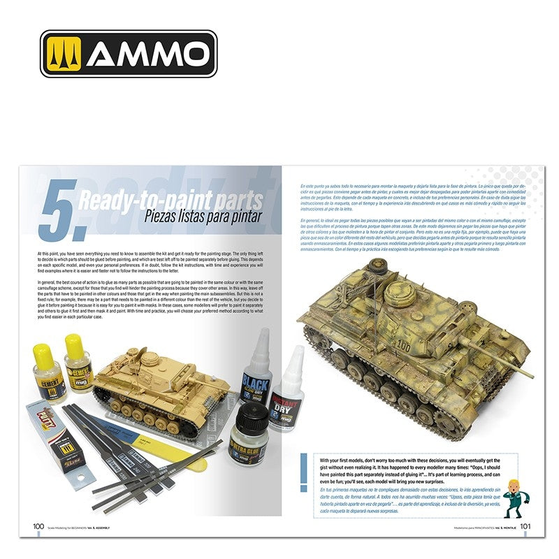Ammo by Mig 6300 Maquettes à l&amp;#39;échelle pour débutants Vol. 1 : Assemblage (Bilingue anglais et espagnol) – immagine 10