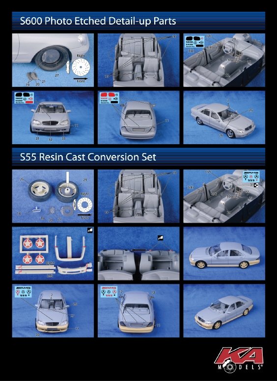KA Models KE-24039 Mercedes BENZ S600 PIÈCE DE DÉTAIL EN PHOTODÉCRÉATION 1/24 – image 2