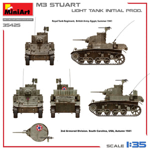 MiniArt 35425 M3 STUART CHAR LÉGER, PRODUCTION INITIALE 1/35 – imagen 7