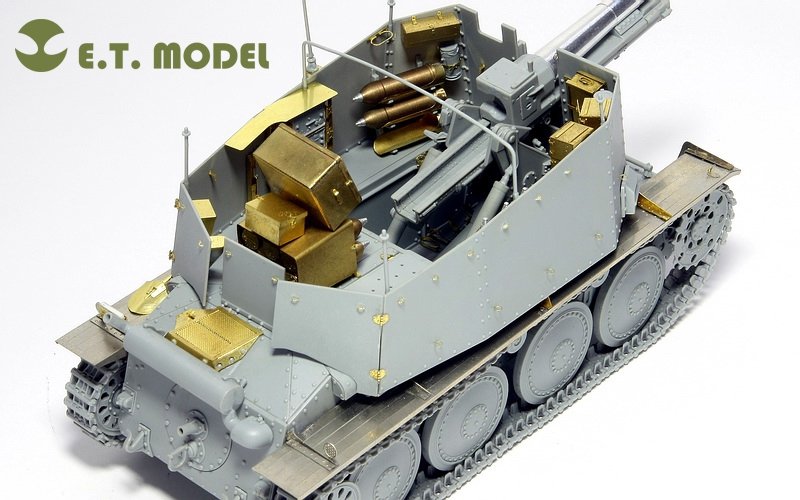 ET Modèle E35-005 Seconde Guerre mondiale allemand Sd.Kfz.138/1 Ausf.H 15cm sIG33/1 « Grille » (Pour DRAGON 6470) (1/35) – imagen 6