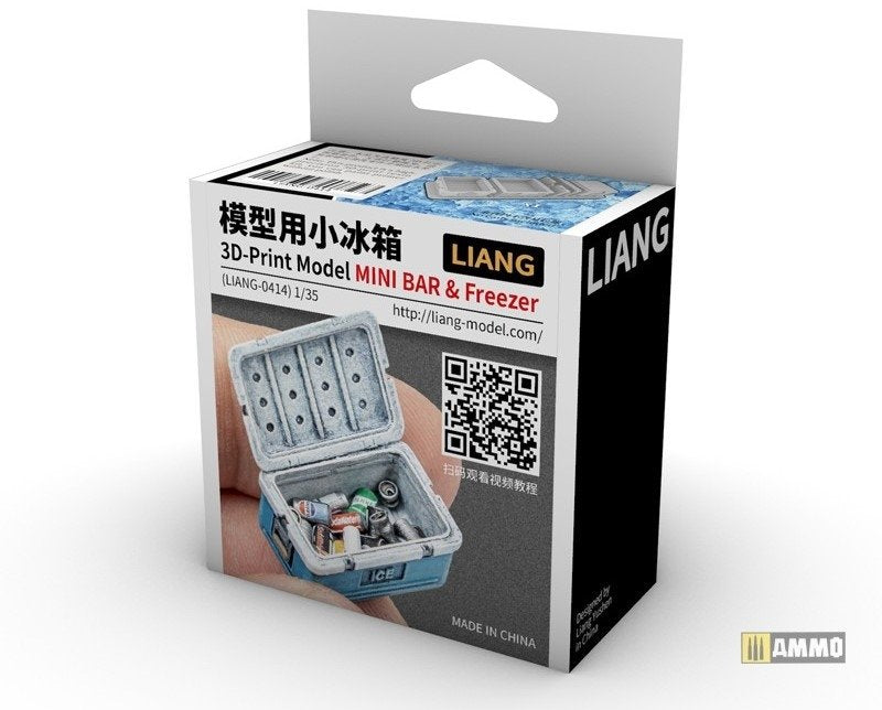 Modèle imprimé en 3D Liang 0414 Mini-bar et congélateur 1/35