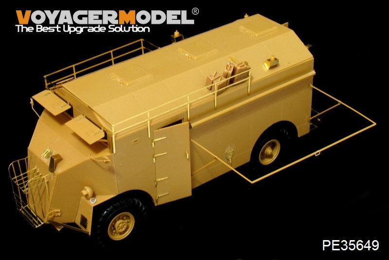 Maquette Voyager PE35649 Véhicule de commandement blindé britannique AEC 4x4 « Dorchester » de la Seconde Guerre mondiale pour AFV 35227, échelle 1/35 – image 8