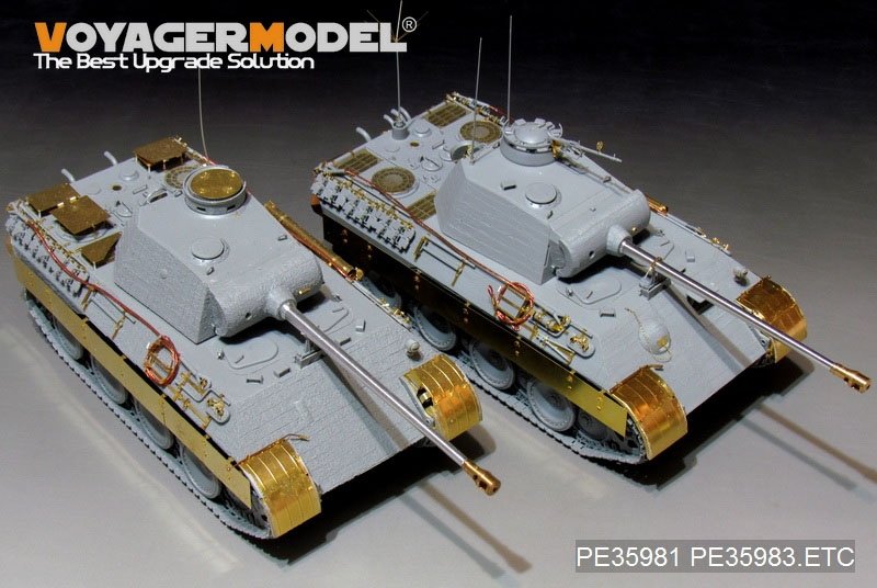 Maquette Voyager PE35983 Char Panther D allemand de la Seconde Guerre mondiale, version tardive de base, pour TAKOM 2104, échelle 1/35 – immagine 3