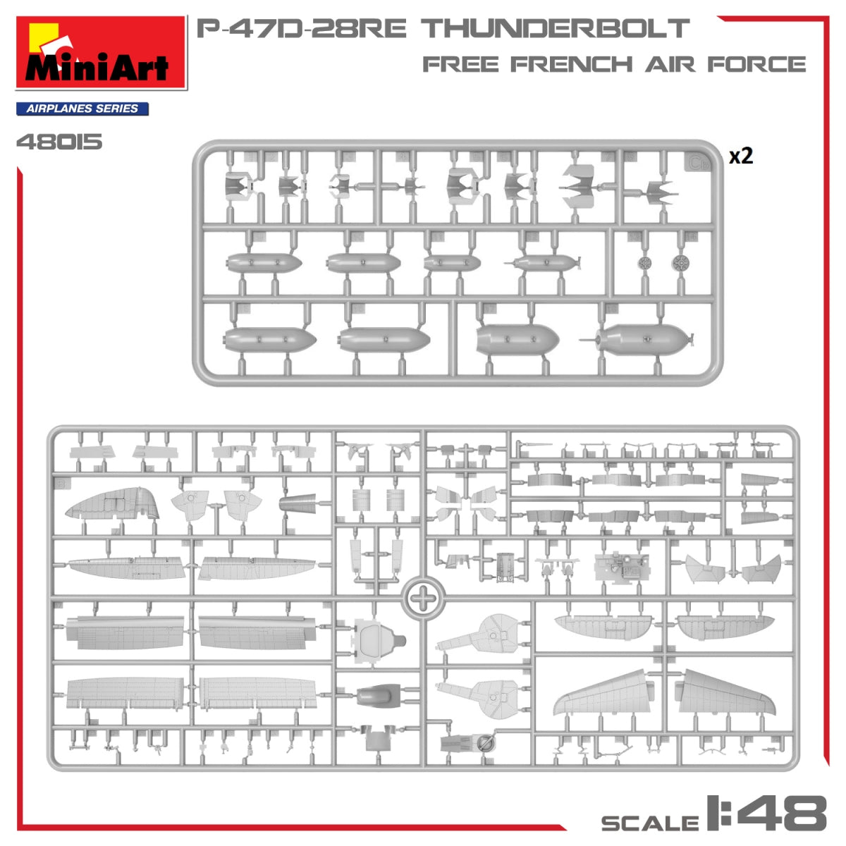 MiniArt 48015 P-47D-28RE THUNDERBOLT. GRATUIT FORCE AÉRIENNE FRANÇAISE 1/48 – image 6