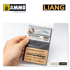 Pochoirs pour aérographe Liang 0009 à effets d&amp;#39;écaillage – image 4