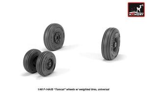 Armory Models AW48326 Roues de type ancien pour F-14A/B Tomcat avec pneus lestés 1/48 – image 4
