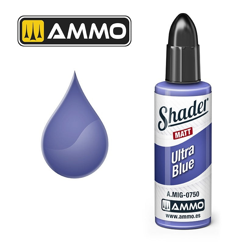 Munitions de Mig Jimenez A.MIG 0750 Ultra Blue Shader Matt
