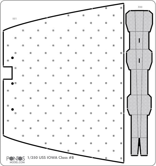 Pontos 35008F1 USS BB-62 New Jersey 1982 Kit de détails (1/350) – Bild 13