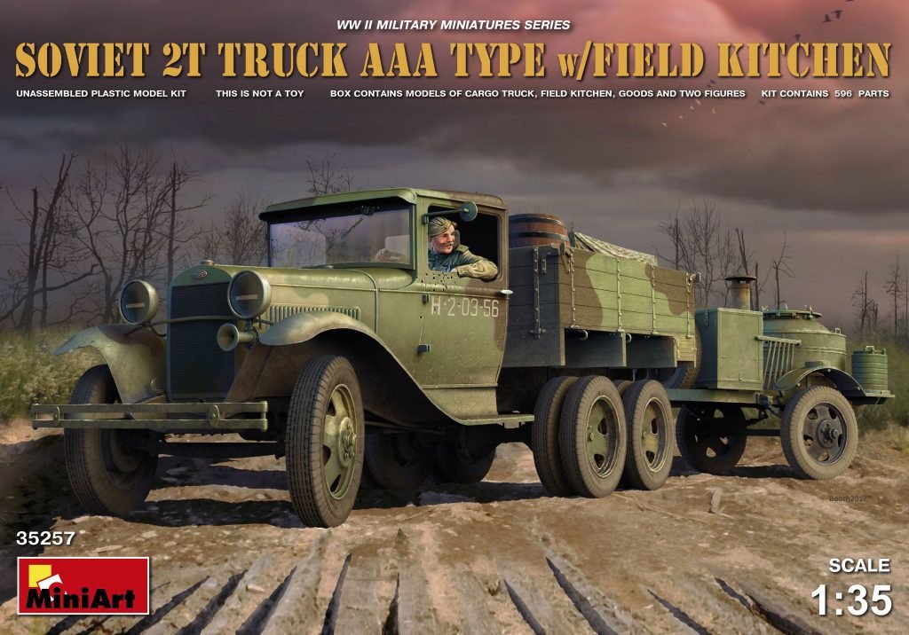 MiniArt 35257 Camion soviétique 2 tonnes type AAA avec cuisine de campagne 1/35