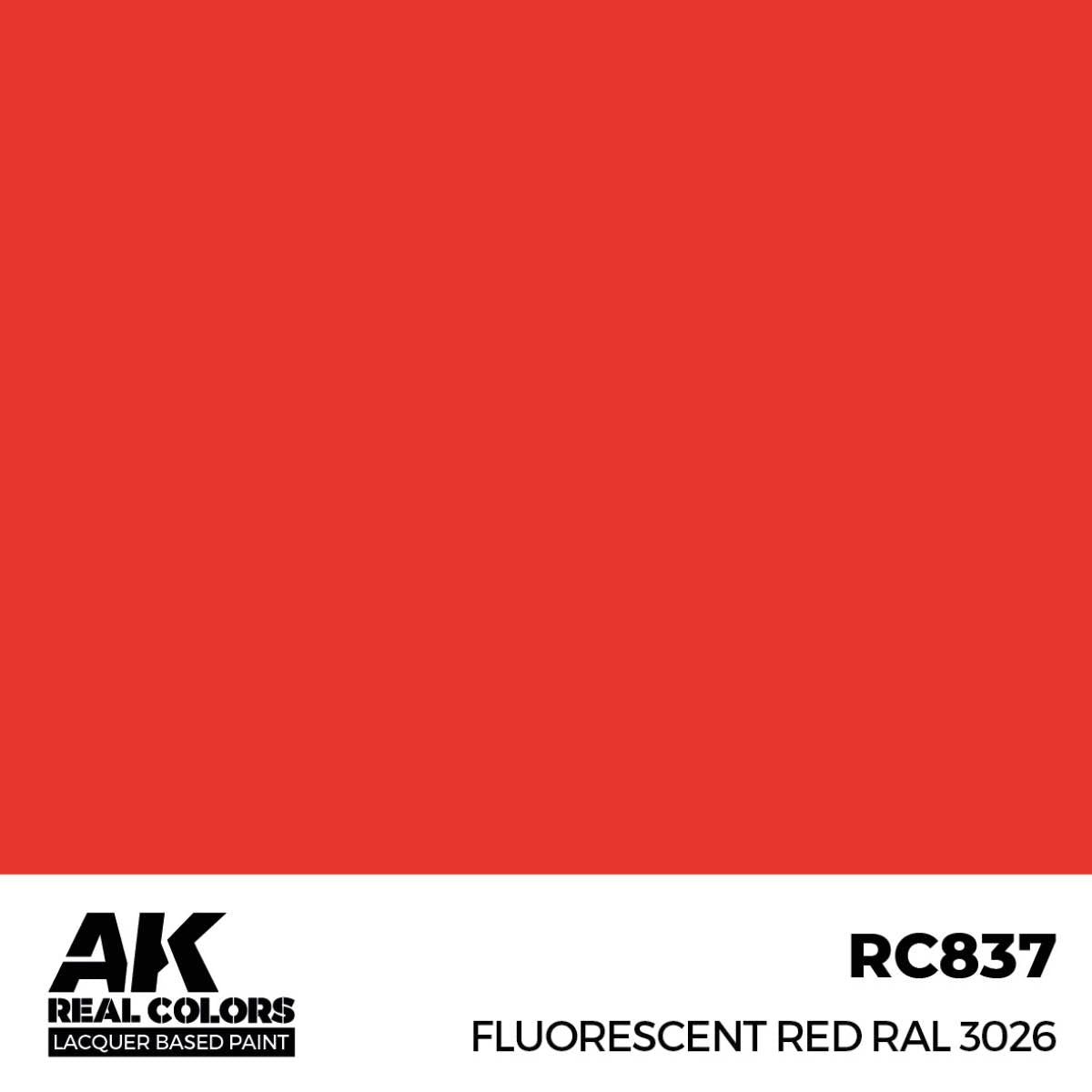 AK Interactive RC837 Rouge fluorescent RAL 3026 17 ml