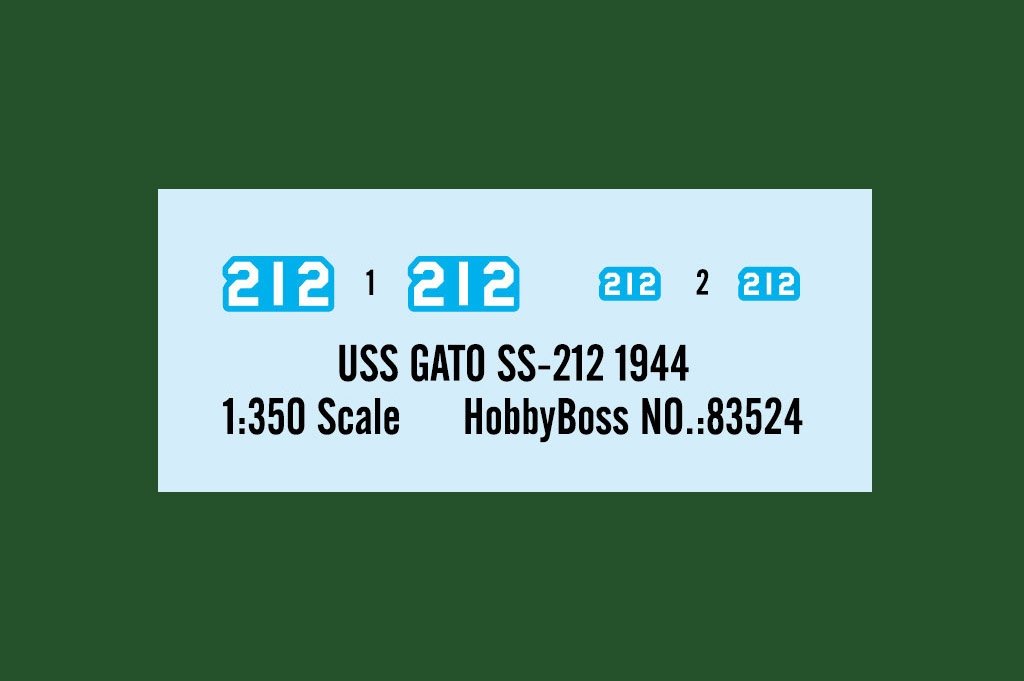Hobby Boss 83524 Sous-marin de l&amp;#39;US Navy « Little Shark » SS-212 1944 1/350 – Bild 3