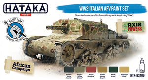 Hataka HTK-BS106 Kit de peinture AFV italienne WW2 (6x17 ml)