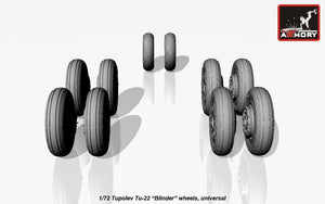 Roues Blinder pour Tupolev Tu-22 (Armory Models AW72043) au 1/72 – immagine 5