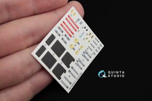 Intérieur imprimé en 3D et coloré sur papier décalcomanie Quinta Studio QD48033 F-16I (pour kit Kinetic) 1/48 – Bild 2
