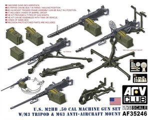 AFV Club 35246 Mitrailleuse américaine M2HB calibre .50, échelle 1/35