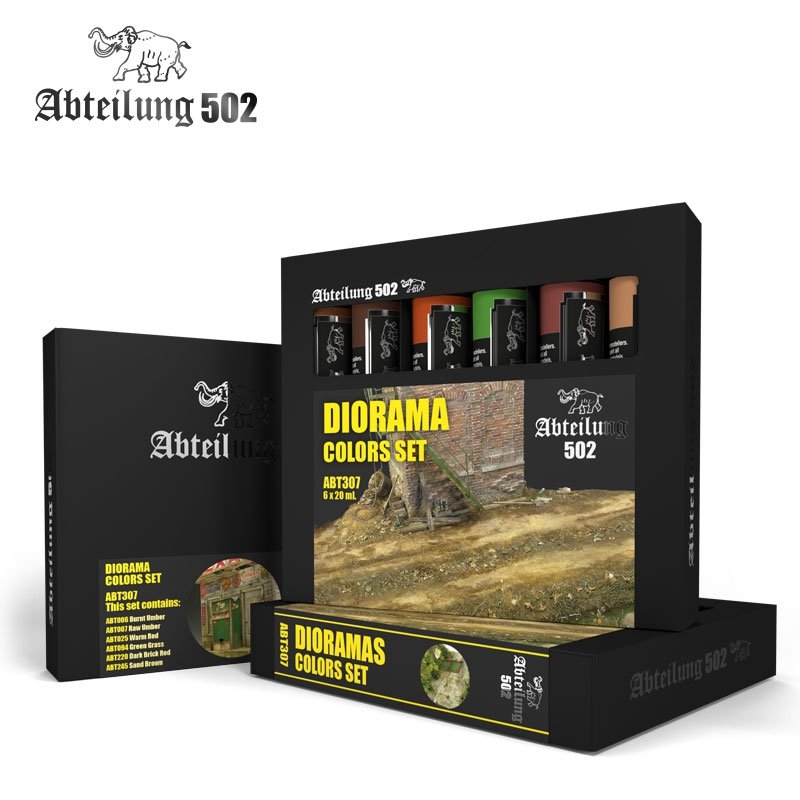 502 Abteilung Abt307 Ensemble de couleurs Diorama (6 couleurs)
