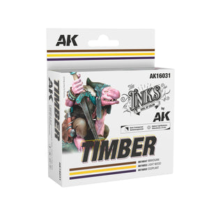 AK Interactive AK16031 TIMBER – ENSEMBLE D&amp;#39;ENCRES 3 x 30 ml