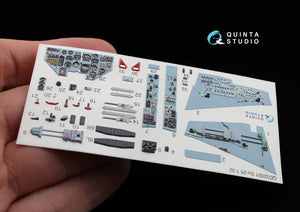 Intérieur imprimé en 3D et coloré sur papier décalcomanie Quinta Studio QD32001 Su-25 (pour maquette Trumpeter) 1/32 – immagine 4