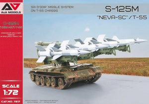 Maquette A&amp;amp;A Models 7217 S-125M « Neva-SC »/T-55 SA-3 Système de missiles Goa sur châssis T-55, échelle 1/72