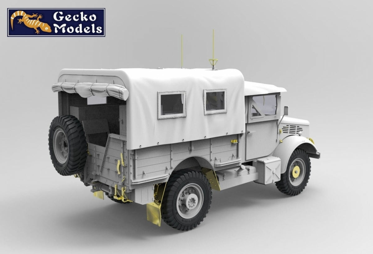 Maquette Gecko Models 35GM0061 Camion de commandement radio Bedford MWR FFW britannique de la Seconde Guerre mondiale, échelle 1/35 – imagen 2
