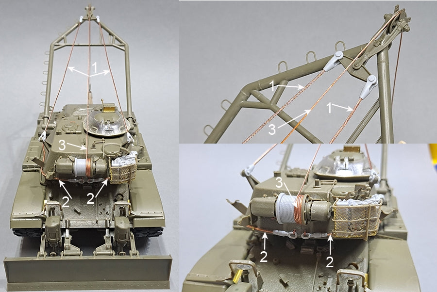 Kit de mise à niveau Eureka XXL ER-3572 pour le véhicule de génie de combat M728, compatible avec la maquette AFV Club 35254 au 1/35 – imagen 7
