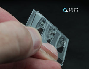 Quinta Studio QC144001 Verrière transparente thermoformée pour Spitfire Mk.IX, 3 pièces (pour kit Eduard) 1/144 – image 3