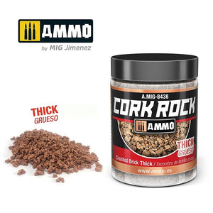 AMMO de Mig Jimenez 8438 CREATE CORK Brique Concassée Épaisse 100ml