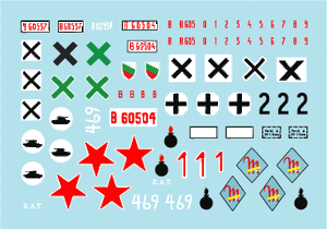 Star Decals 35-C1040 StuG III de l&amp;#39;Axe/Europe de l&amp;#39;Est (2) 1/35 – immagine 3