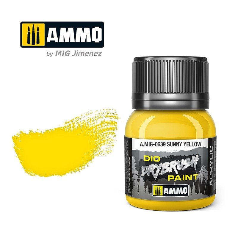Munitions Mig 0639 DRYBRUSH Jaune Soleil 40 ml
