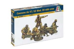 Italeri 6490 CANNONE DA 47/32 MOD.39 AVEC ÉQUIPAGE 1/35