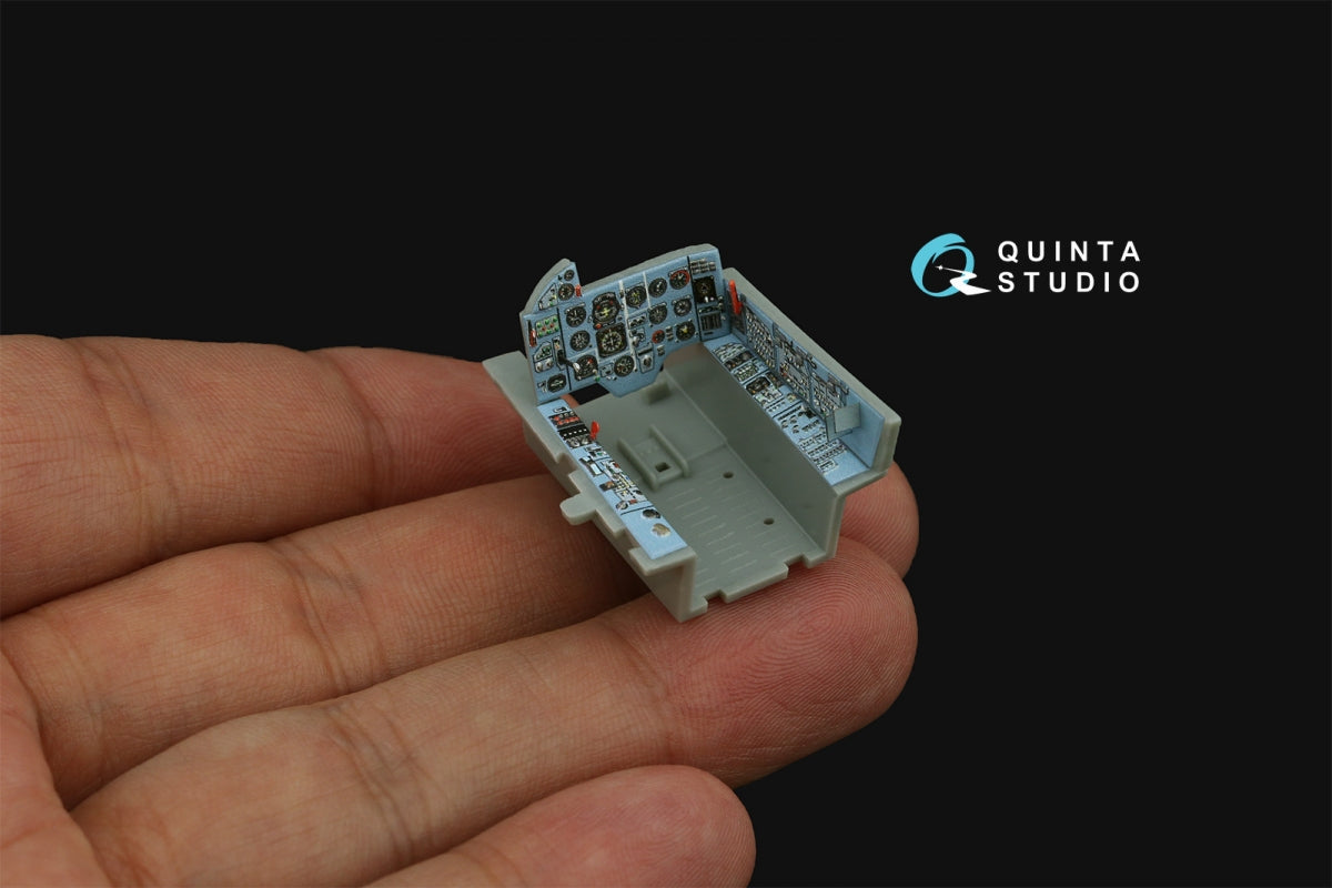 Intérieur imprimé en 3D et coloré sur papier décalcomanie pour Quinta Studio QD+48480 Su-17M4/Su-22M4 (Hobby Boss) (avec pièces en résine imprimées en 3D) 1/48 – image 7