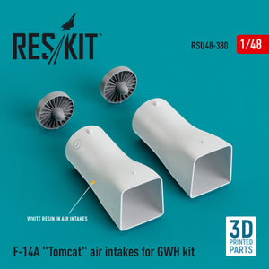 RESKIT RSU48-0380 Prises d&amp;#39;air pour F-14A Tomcat (imprimées en 3D) au 1/48