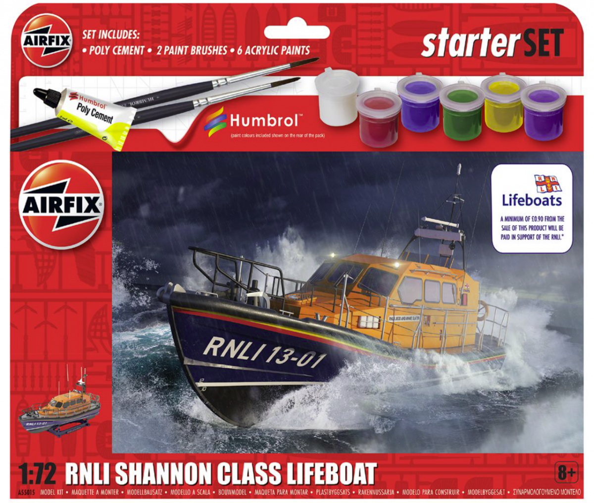 Kit de démarrage Airfix 55015 - Canot de sauvetage RNLI classe Shannon 1/72