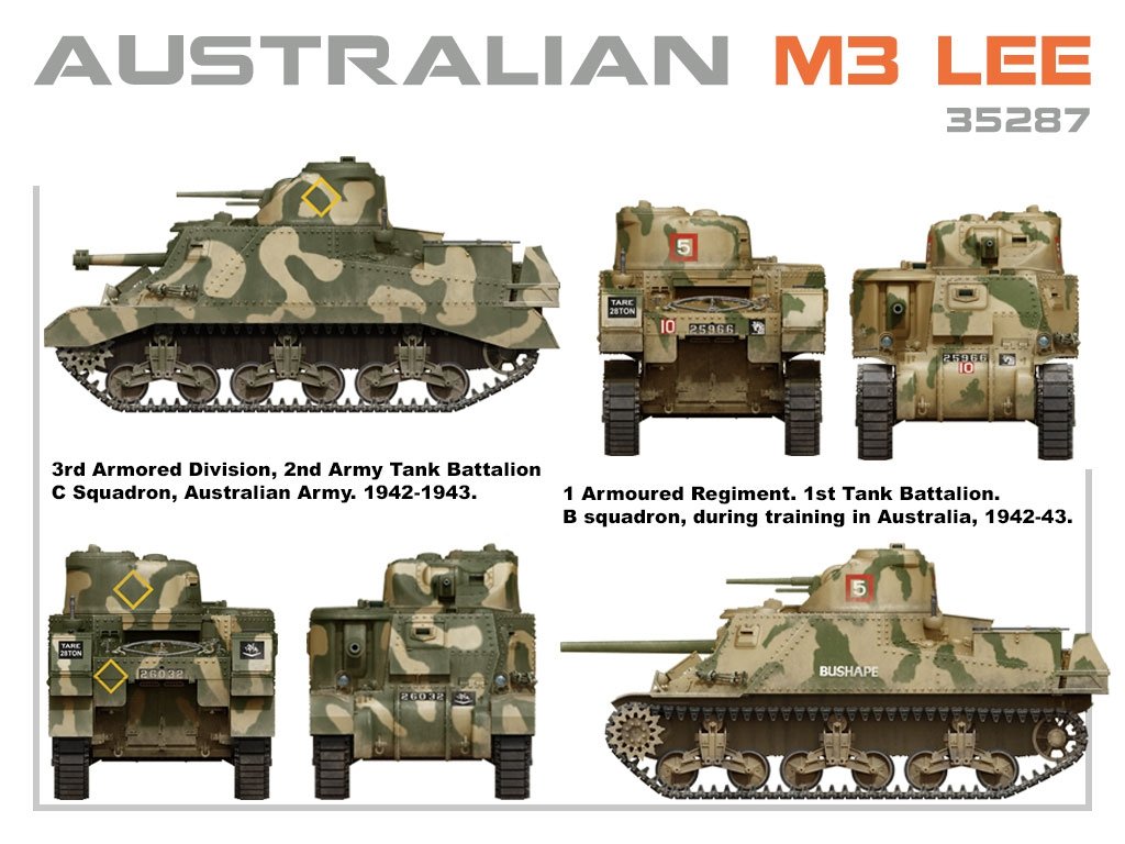 MiniArt 35287 AUSTRALIEN M3 LEE. KIT INTÉRIEUR 1/35 – immagine 2