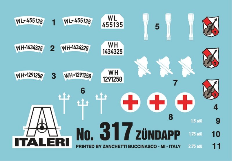 Italeri 0317 ZUNDAPP KS750 AVEC SIDECAR (1/35) – imagen 4