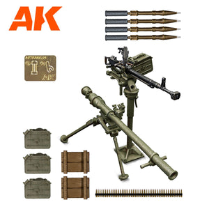AK Interactive AK35005 Armes de soutien d&amp;#39;infanterie DSHKM et SPG-9 1/35 – Bild 2
