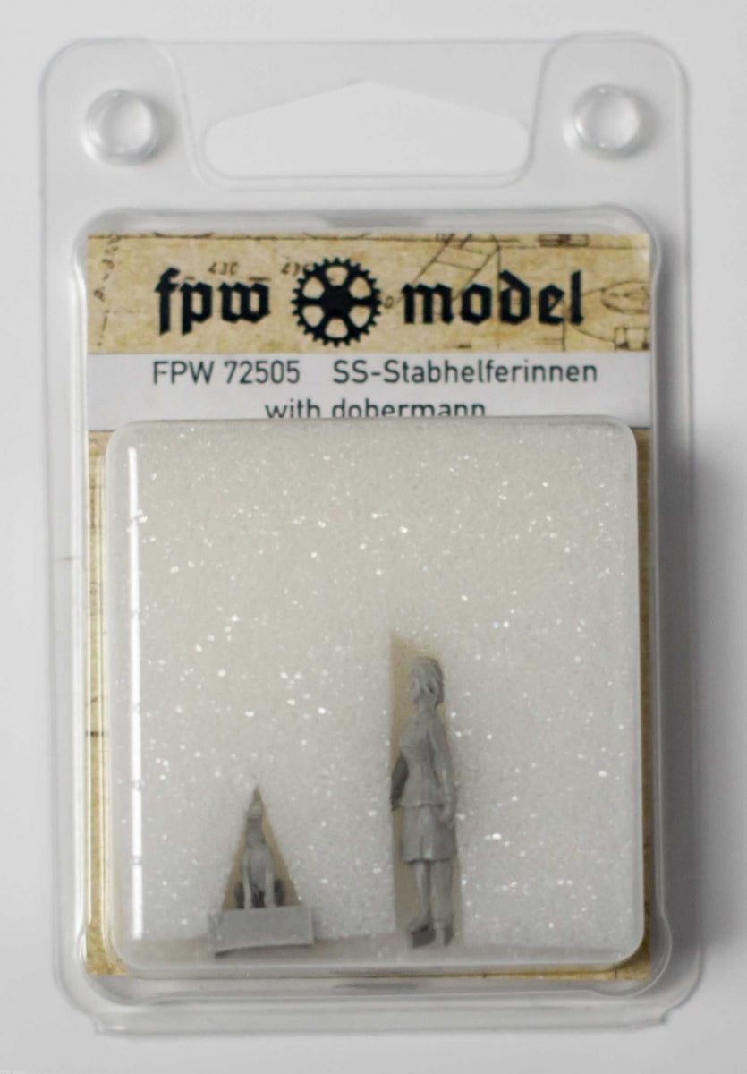 FPW Model 72505 SS-Stabhelferinnen with Dobermann 1/72