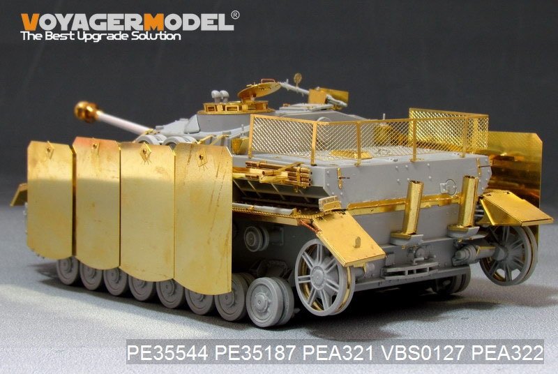 Jupes de blindage latérales pivotantes à montage sur pivot pour StuG.IV allemand de la Seconde Guerre mondiale (pour DRAGON) - Maquette Voyager PEA321 - Échelle 1/35 – image 10