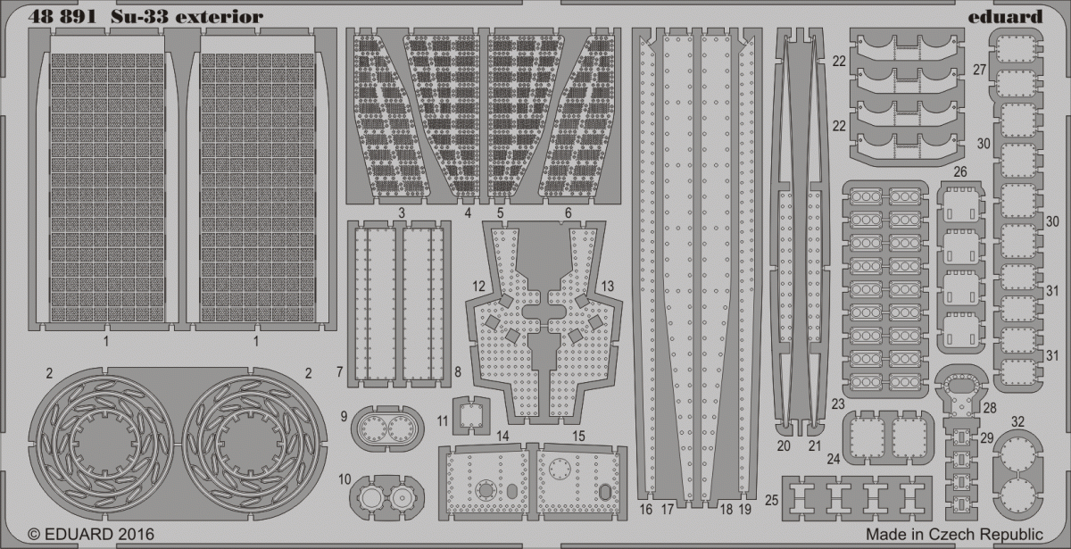 Eduard 48891 Su-33 extérieur KINETIC MODEL 1/48