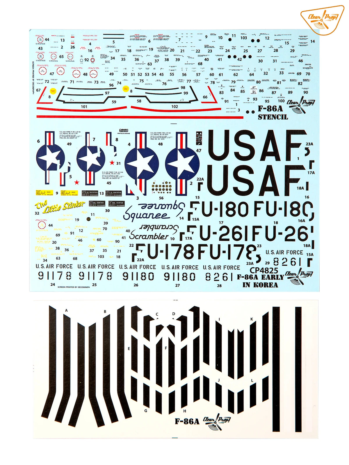 Clear Prop! CP4825 North American F-86 A Sabre in Korea Early Variants (Advanced Kit) 1/48 – zdjęcie 30