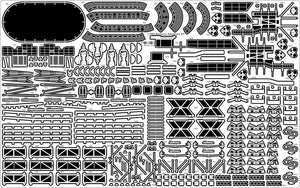 Pontos 21001F1 BISMARCK 1941 Ensemble d&amp;#39;extension avancé (1/200) – imagen 7