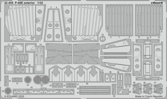 Eduard BIG33123 P-40E partie II pour Trumpeter 1/32 – image 4
