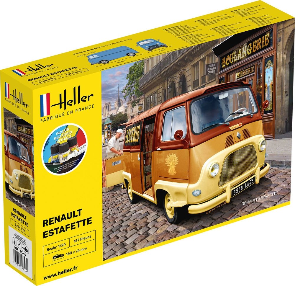 Heller 56743 Kit de Démarrage - Renault Estafette 1/24