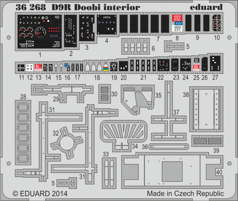 Eduard 36268 Intérieur du Bulldozer Doobi - couleur 1/35 Meng